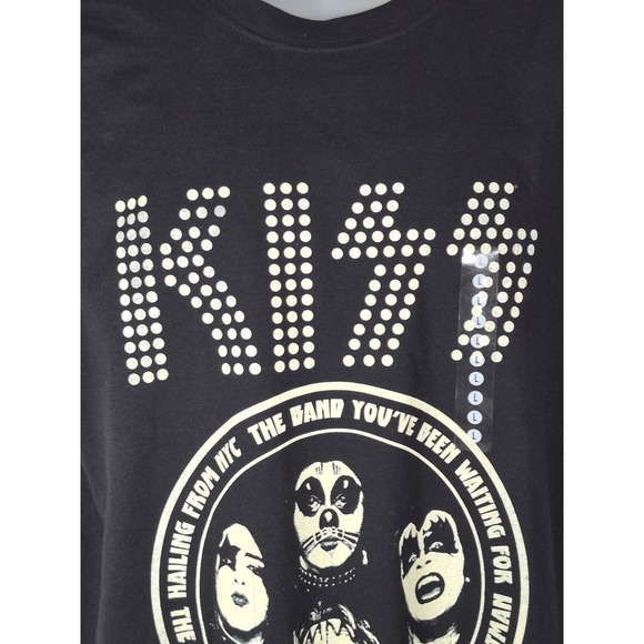 Brisco Brands Kiss Graphic T-Shirt Mens Large Black Rock Band Tee - Picture 3 of 9